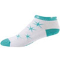 ponožky P.I.Elite LE Low W bílé tyrkysové hvězdy - M
