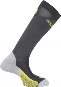 ponožky Salomon Touring black/dark cloud/corona yellow - XL