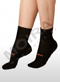 MOIRA ponožky FITNESS černo-oranžová