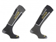 ponožky Salomon Elios 2 pack new black/grey 12/13 - S/3,5-5